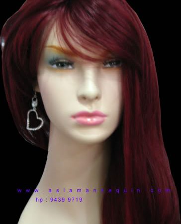 Long Wig, Burgundy