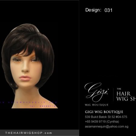 Short Layered Wig, Brown